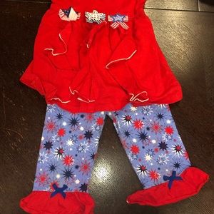 4th of July pant and shirt set.